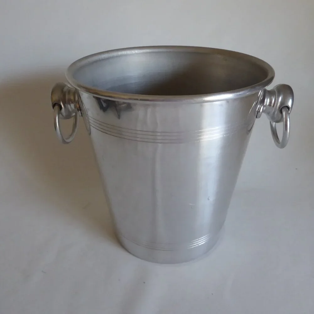 VINTAGE FRENCH CHAMPAGNE DEUTZ ALUMINUM ICE BUCKET COOLER CHILLER